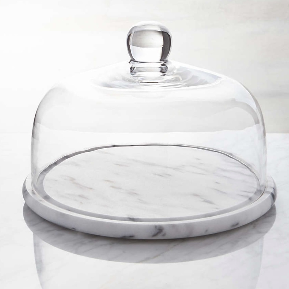 Crate and Barrel Style* French Marble Cheese Dome
